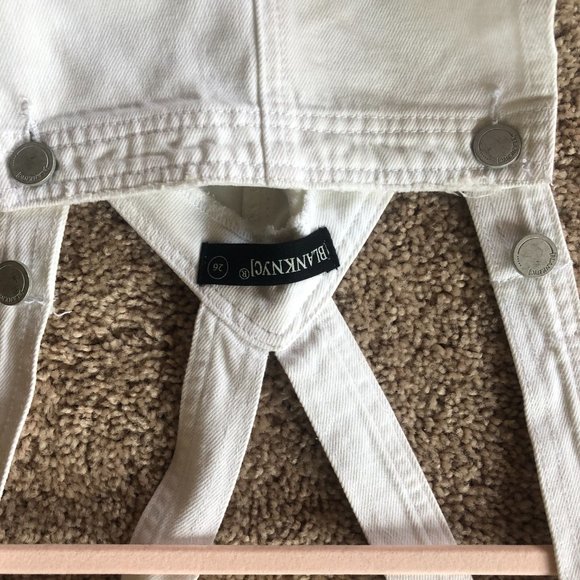 Blank NYC White Distressed Overall Dress - Picture 5 of 5